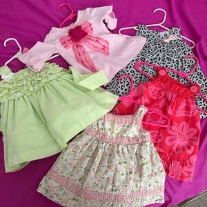 Assorted lot of baby girl dresses